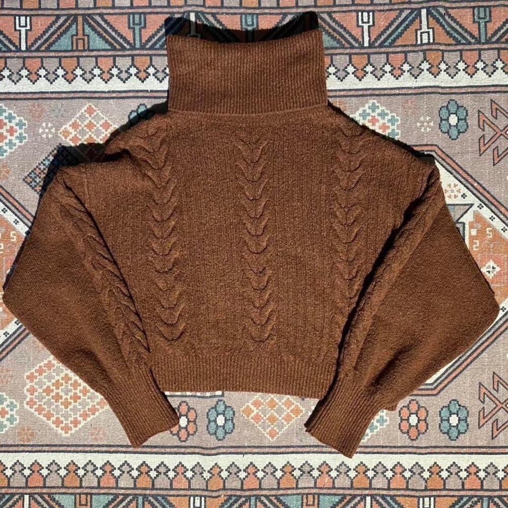 Target turtle neck chunky knitted sweater